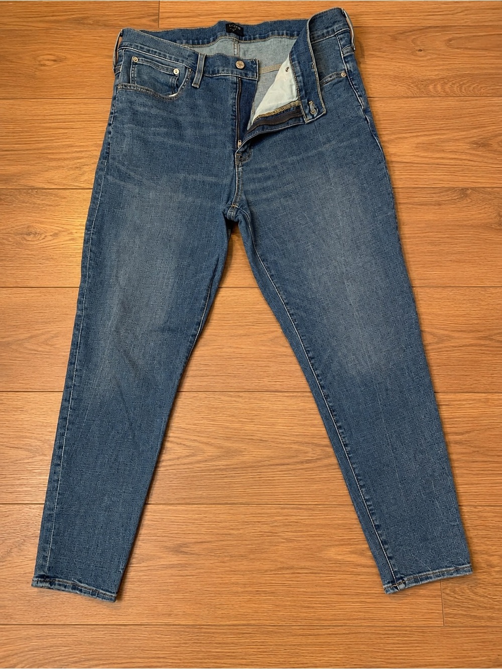 J.Crew 9” Mid-Rise Skinny Jeans Women’s Size 34 Medium Wash Stretch Denim